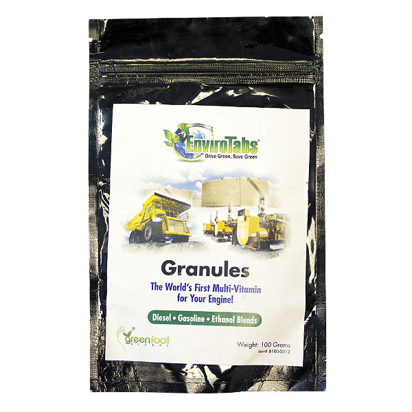 EnviroTabs® (Granules, 100 grams)  / ЭнвайроТэбс для бензохранилищ (Гранулы, 100 г) / Катализатор камеры сгорания, добавка в топливо, экономия бензина