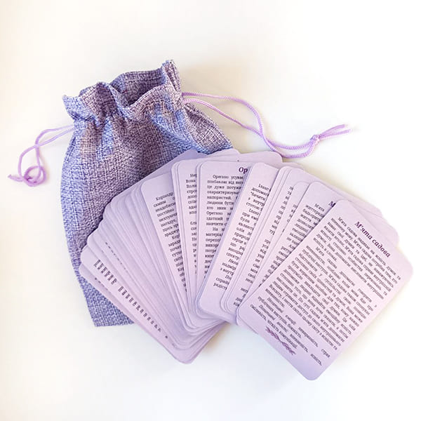 Набір інформаційних карток &amp;quot;Емоційна абетка до ефірних олій