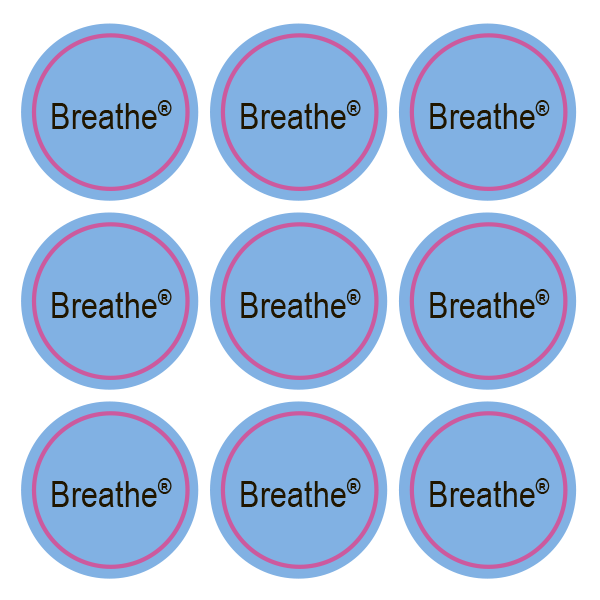 Стикеры Breathe / 108 стикеров на 1 листе