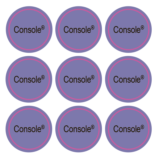 Стикеры Console / 108 стикеров на 1 листе