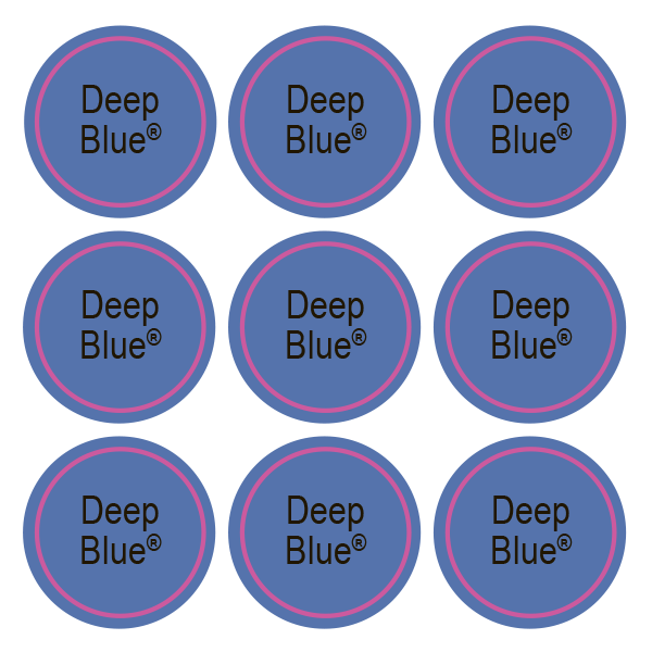 Стикеры Deep Blue / 108 стикеров на 1 листе