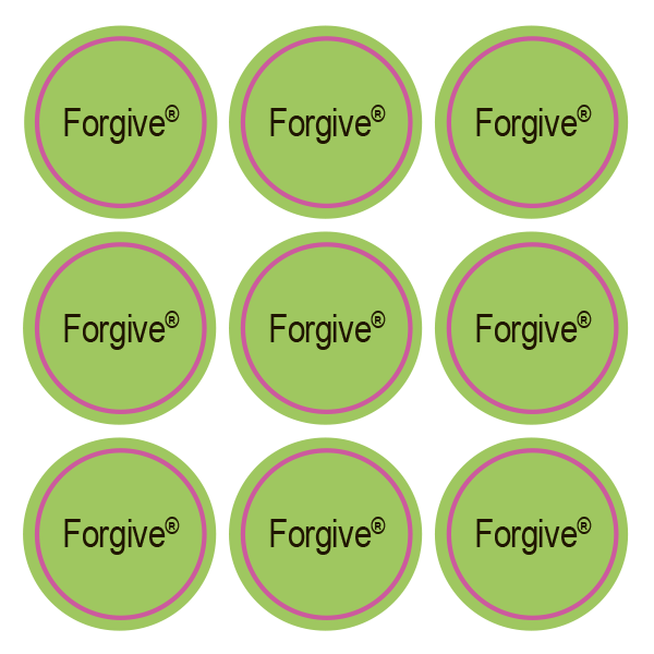 Стикеры Forgive / 108 стикеров на 1 листе