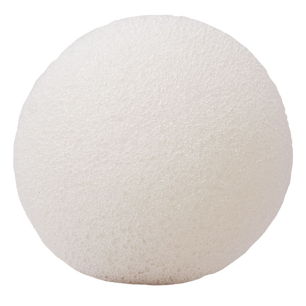 Konjac Sponge Face flat white / Спонж Конжак для лица натуральный плоский / Чистка лица. уход за кожей лица. спонжик. спонж для лица EurasiaPro