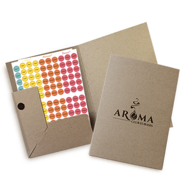 Крафтовая папка с набором стикеров эфирных масел/смесей