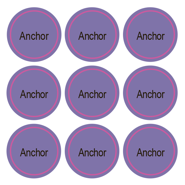 Стикеры Anchor / 108 стикеров на 1 листе