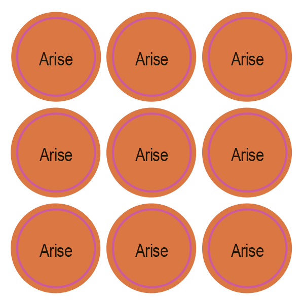 Стикеры Arise / 108 стикеров на 1 листе
