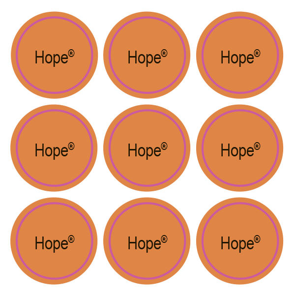 Стикеры Hope / 108 стикеров на 1 листе