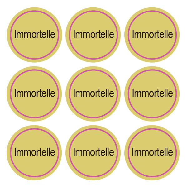 Стикеры Immortelle / 108 стикеров на 1 листе