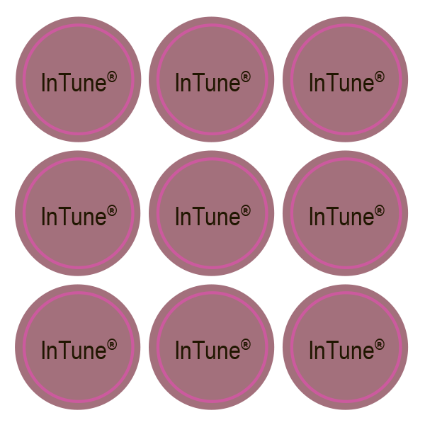 Стикеры InTune / 108 стикеров на 1 листе