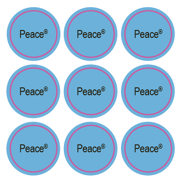 Стикеры Peace / 108 стикеров на 1 листе