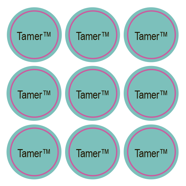 Стикеры Tamer / 108 стикеров на 1 листе